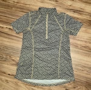 Women's short sleeve 1/4 zip Kerrits riding shirt